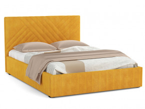 Кровать Гамма 1600 с основанием велюр тенерифе куркума в Туринске - turinsk.magazinmebel.ru | фото - изображение 1