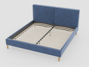 Кровать Линси 1600 синий в Туринске - turinsk.magazinmebel.ru | фото - изображение 1