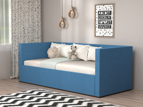Кровать мягкая с подъёмным механизмом арт. 030 синий в Туринске - turinsk.magazinmebel.ru | фото