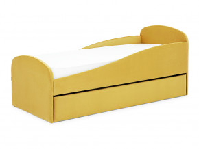 Кровать с ящиком Letmo горчичный (велюр) в Туринске - turinsk.magazinmebel.ru | фото - изображение 9