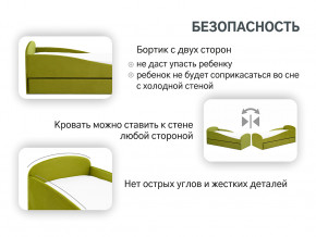 Кровать с ящиком Letmo оливковый (велюр) в Туринске - turinsk.magazinmebel.ru | фото - изображение 13