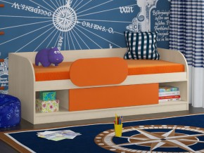 Кровать Соня 4 дуб молочный-оранжевый в Туринске - turinsk.magazinmebel.ru | фото - изображение 3