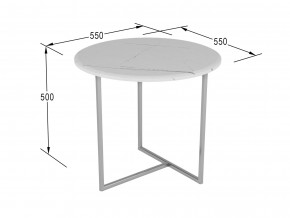 Стол журнальный Альбано белый мрамор в Туринске - turinsk.magazinmebel.ru | фото - изображение 2