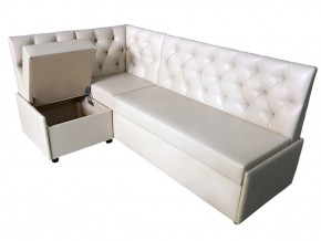 Угловой диван Призма со стяжками белый со спальным местом в Туринске - turinsk.magazinmebel.ru | фото - изображение 2