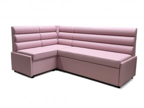 Угловой диван Призма Валики со спальным местом розовый в Туринске - turinsk.magazinmebel.ru | фото